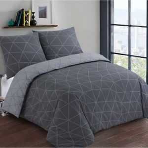 king size damass, double Parure de lit 100 /% coton percale 200 fils//cm/² avec housse de couette pour lit double super king size