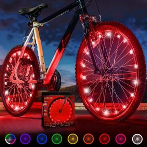 ECLAIRAGE POUR VÉLO Clignotant Vélo (2 Pneus, Rouge) Lumières Vélo Fun