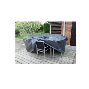 Housse de protection table ovale de jardin L 180 x l 110 x h 70 cm