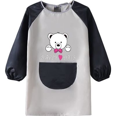 MESU Enfants Art Fumé à Manches Longues Tablier Imperméable Artiste Peinture Tablier Pour Enfants Chef Jaune M