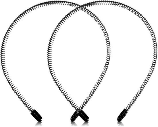 4 Pièces Serre Tete Hoe, Serre Tete Fee Antidérapant,Bandeau