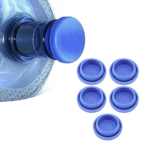 Lot De 5 Bouchons étanches En Silicone Pour Bidon D’eau 20L – Universels Et Réutilisables