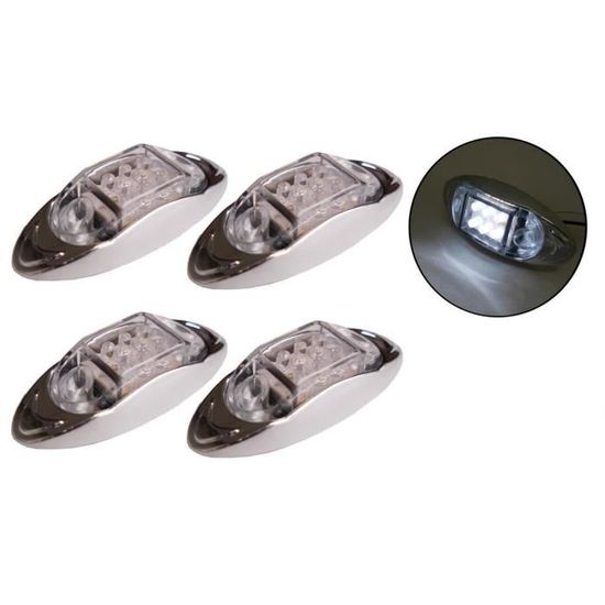 PROZOR Feu Latéral Remorque, 4 Pcs Feux De Gabarit Pour - Foto 9