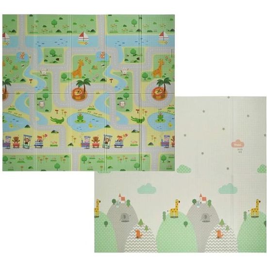 Velovendo Tapis De Jeu Pour Bebe Pliable En Xpe Tapis Rampant Tapis De Sol Imprime Des Deux Cotes Cdiscount Puericulture Eveil Bebe Velovendo Tapis De Jeu Pour Bebe Pliable En Xpe Tapis Rampant Tapis De Sol Imprime Des Deux Cotes Cdiscount Puericulture Eveil Bebe