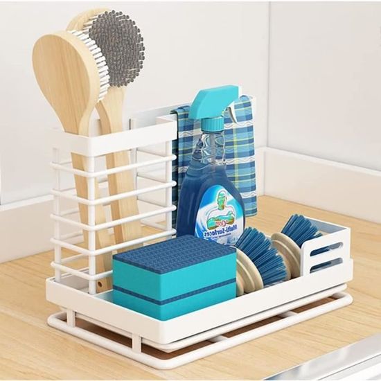 Plateau D'évier En Diatomite Pour Cuisine & Salle De Bain - Séchage Rapide, Rangement éponge Et Savon | Tapis Absorbant Anti-taches