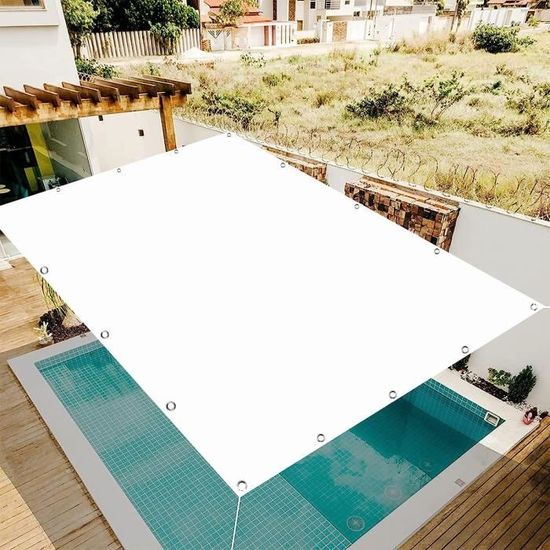 Voile D'ombrage Rectangulaire 2 X 4,5 M - Toile Tendue 340 G/m² Bleu - Terrasse, Extérieur