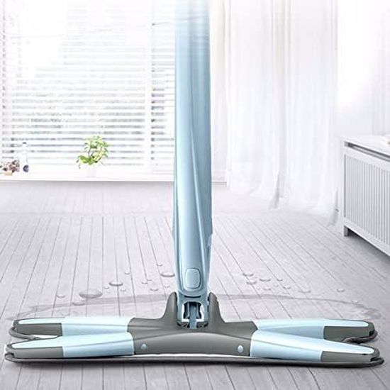Balai Serpillière IQLER Articulation Métallique 360° - Manche Télescopique + 3 Microfibres Pour Sols Et Fenêtres