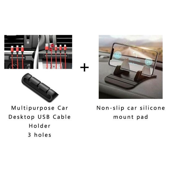 Support Téléphone Universel Pour Voiture Keenso - Tapis En Silicone Antidérapant Pour Tableau De Bord | Largeur Réglable, Sans Ventouse - 6