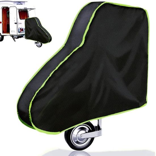Housse De Protection Pour Timon De Remorque/Caravane - Double Fermeture à Clic - Tissu Oxford PVC Imperméable - Universelle
