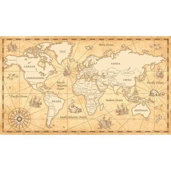 ancienne carte monde