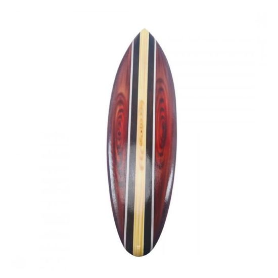Décoration Murale Planche De Surf En Bois - Style Rétro Hawaïen - 45x16 Cm - Pour Intérieur/extérieur
