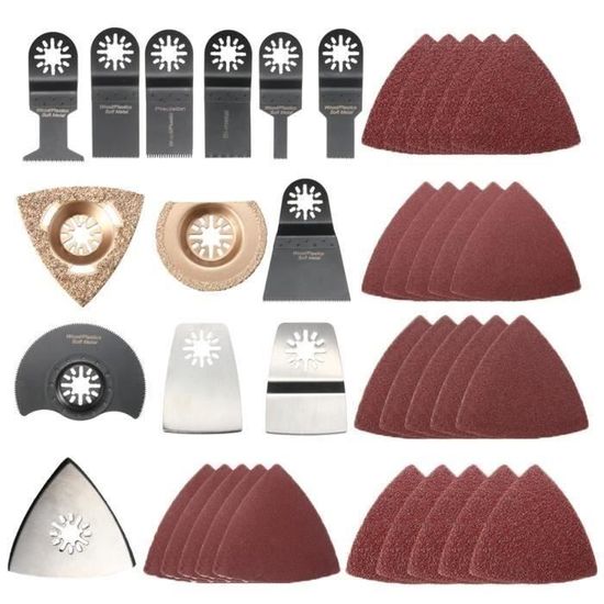 Lot De 12 Lames Bi-métal Pour Outil Oscillant – Compatibles Dewalt, Makita, Dremel, Ridgid, Fein