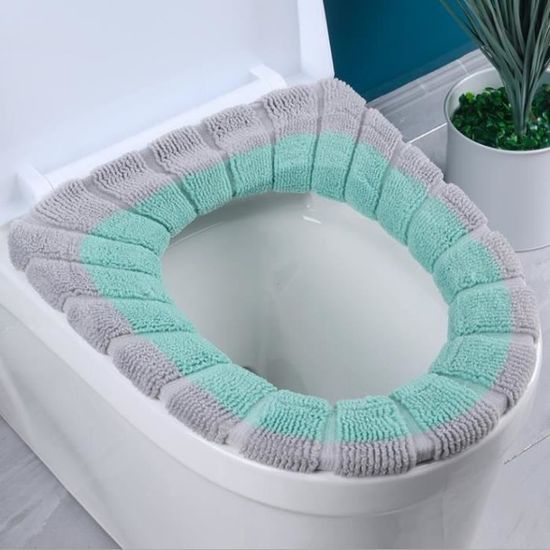 Abattant Wc,Universel chaud doux lavable siège de toilette couverture tapis ensemble pour décor à la maison Closestool - Type C