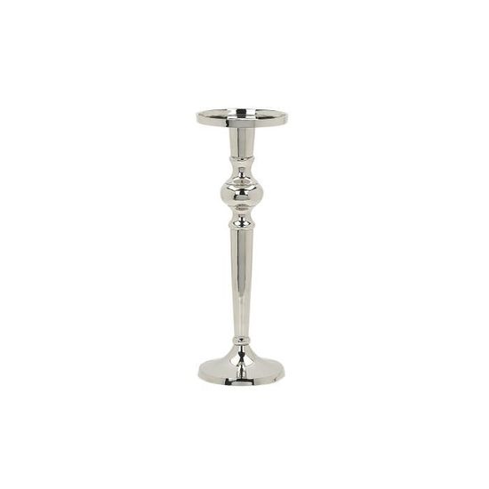 Bougeoir En Metal Argent