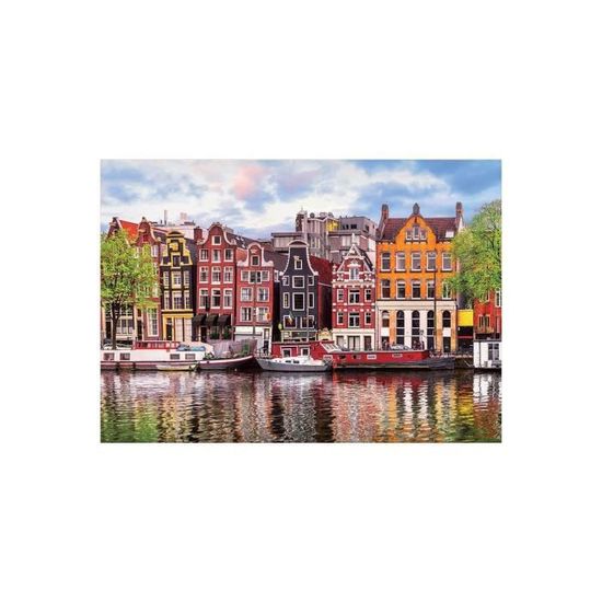 Puzzle Adulte Amsterdam Maisons Dansantes - 1000 Pièces - Educa Collection Ville et Paysage Pays-Bas - Hollande