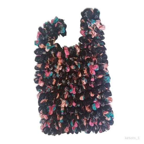 Magics Sac à Provisions élastique, Sac De Courses Plissé, Pliable, Portable, Grande Capacité, Sac à Poignée Sur Le Dessus, Bleu Roi