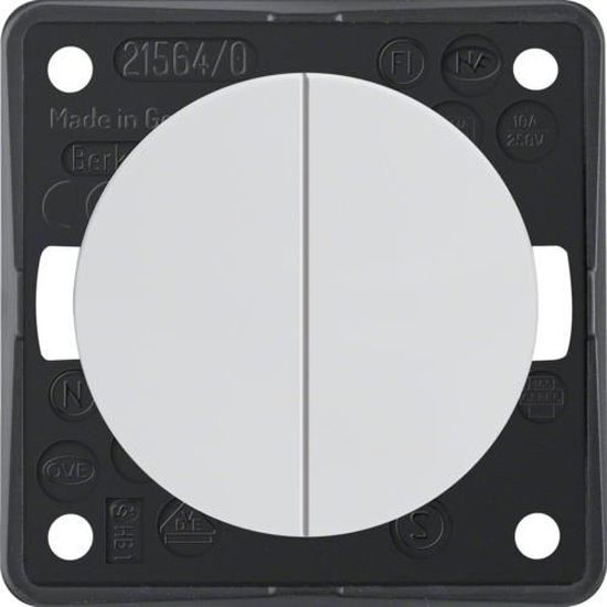 Interrupteur Design Va-et-vient Rétro Double-blanc-satiné