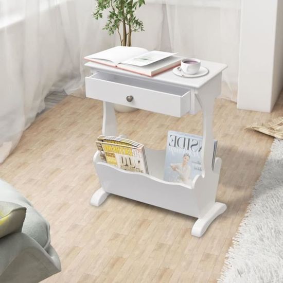 Porte-revues Mural En Métal – Rangement élégant Pour Journaux, Magazines Et Livres – Design Sobre Et Pratique (Blanc) - 9