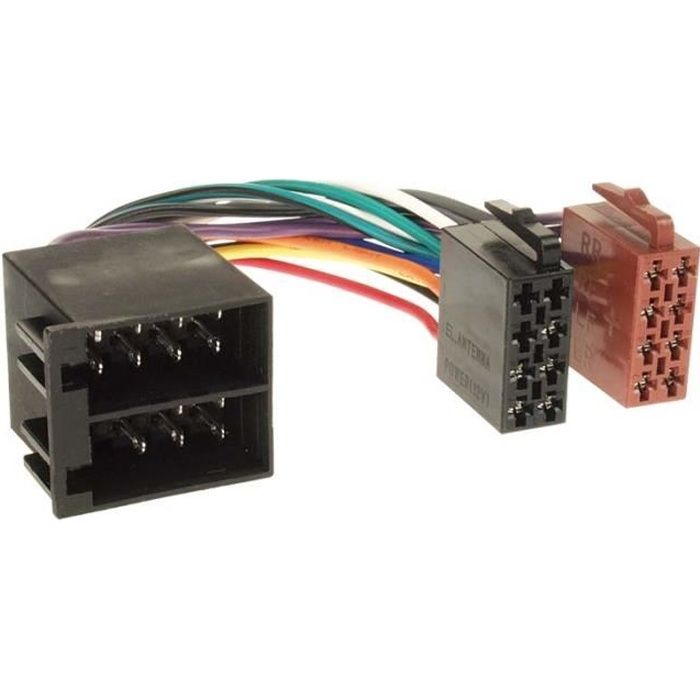 Faisceau autoradio connecteur ISO > ISO plug extention