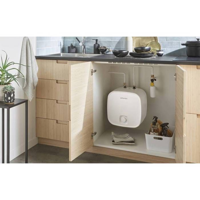 Chauffe-eau électrique d'appoint ODEO sous évier - Atlantic - 15L - Classe ECS B