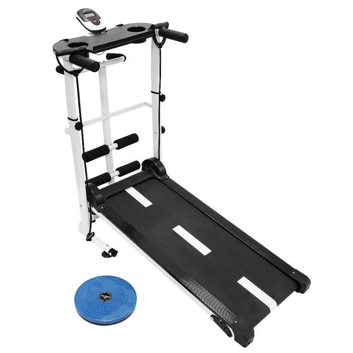 SOARROC tapis de course pliable, Avec panneau de placement pour iPad Noir