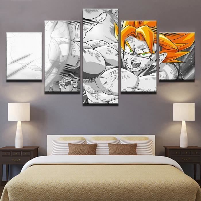 Sans Cadre Imprimé Décoration 5 Pièces Dragon Ball Toile Animation Peinture Images De Dessin Animé Affiche
