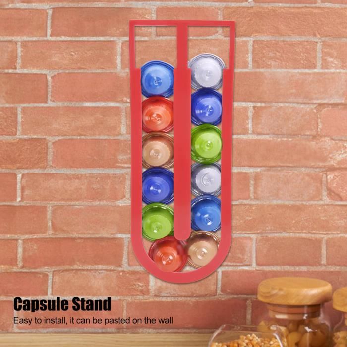 Porte-Capsule Rouge Usage Domestique