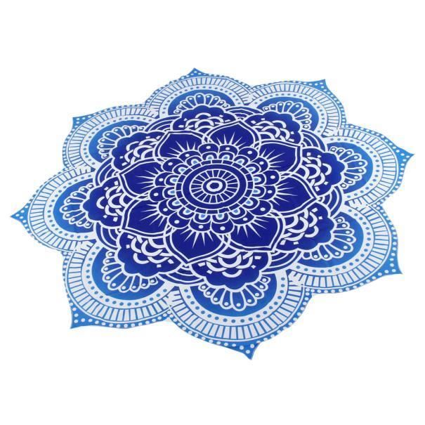 Tapis de yoga rond de table de douche de serviette de douche de plage de piscine de plage ronde@FGY17