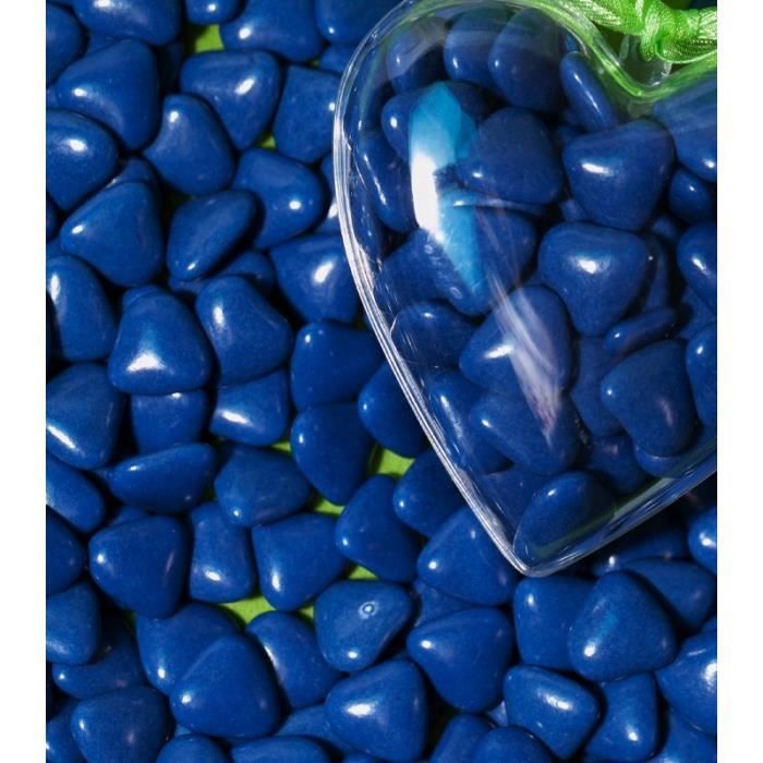 1 kilo Dragées Petit Coeur Choco - Marine