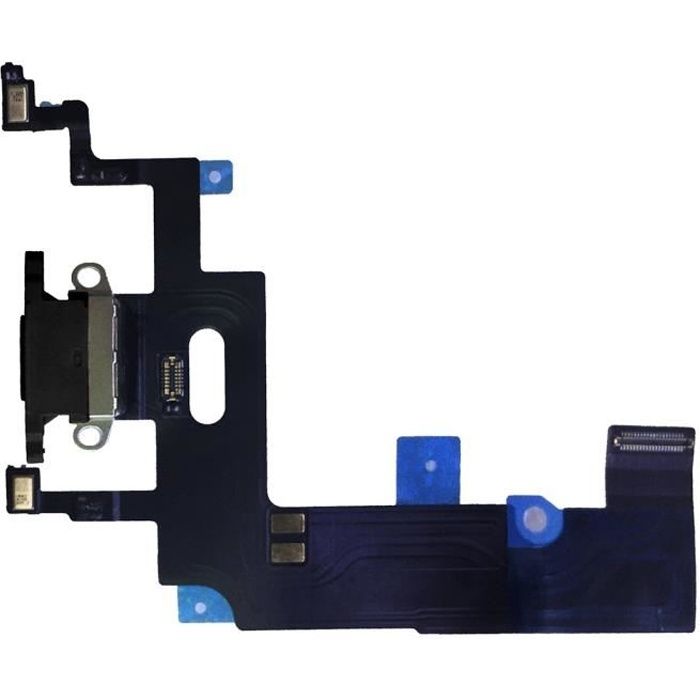 Nappe Connecteur de Charge iPhone XR - Noir