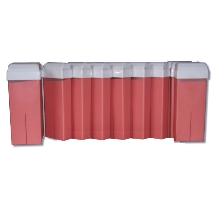 12 recharges 100 ml de cire à épiler - Rose