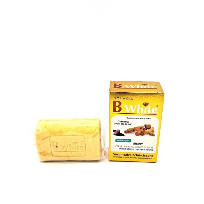 B White Curcuma avec du Safran Savon Eclaircissant - 200 g