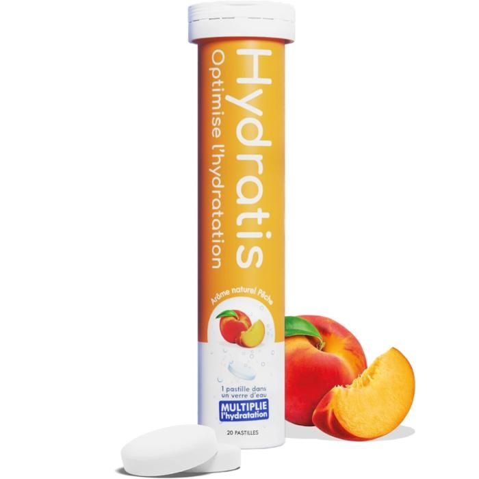 Hydratis Solution d'Hydratation Pêche 20 pastilles