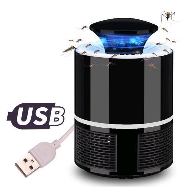 Électrique Fly Bug Zapper Anti Moustique Insecticide LED piège lampe Pest Control Noir Gr45261