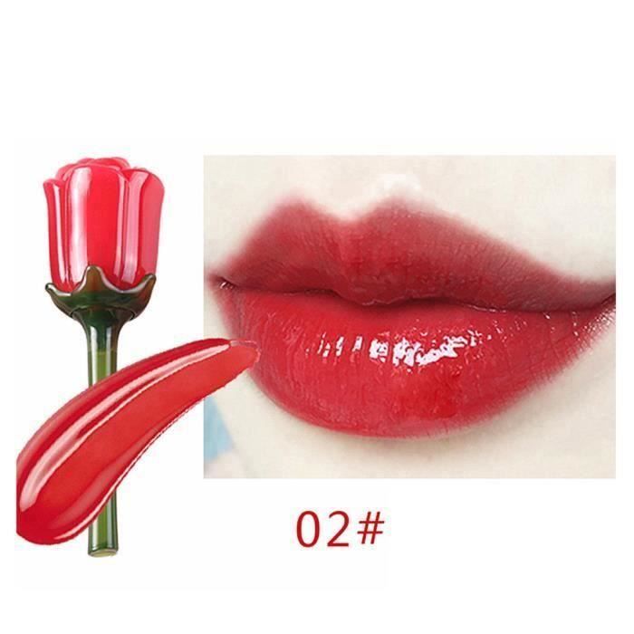 Hydratante Vernis à lèvres Lip Gloss Rose Rouge Miroir Comme Hydratante à lèvres Lasting JCH90305681B