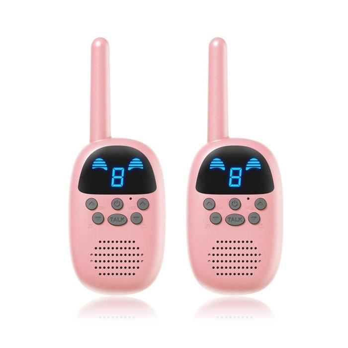 Talkie Walkie enfant,Enfants téléphone talkie walkie jouets gadgets électroniques radios à piles sans fil talkie walkie - Type Rose