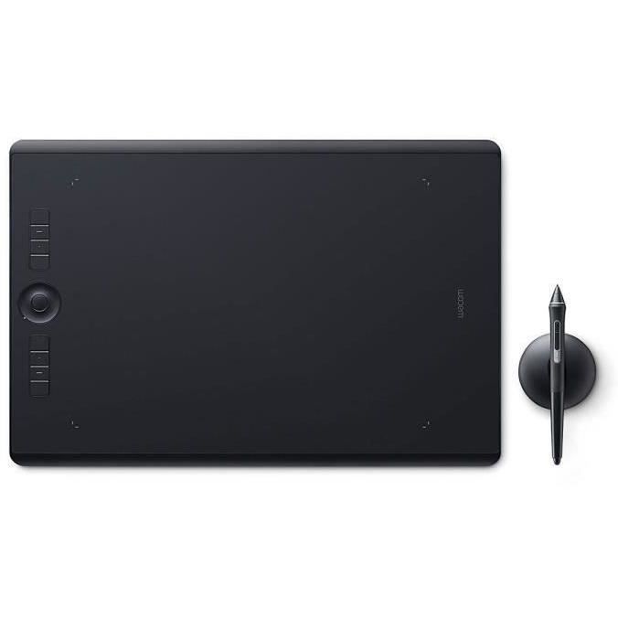 WACOM Tablette graphique Intuos Pro avec Stylet Pro Pen 2 + Repose-stylet - Medium + ACK-20003 5 pointes stylet feutre