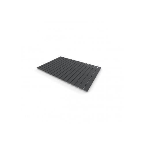 Caillebotis rectangulaire gris