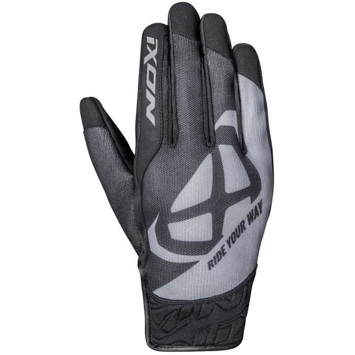 IXON Gants moto RS Slicker - Homme - Gris et noir