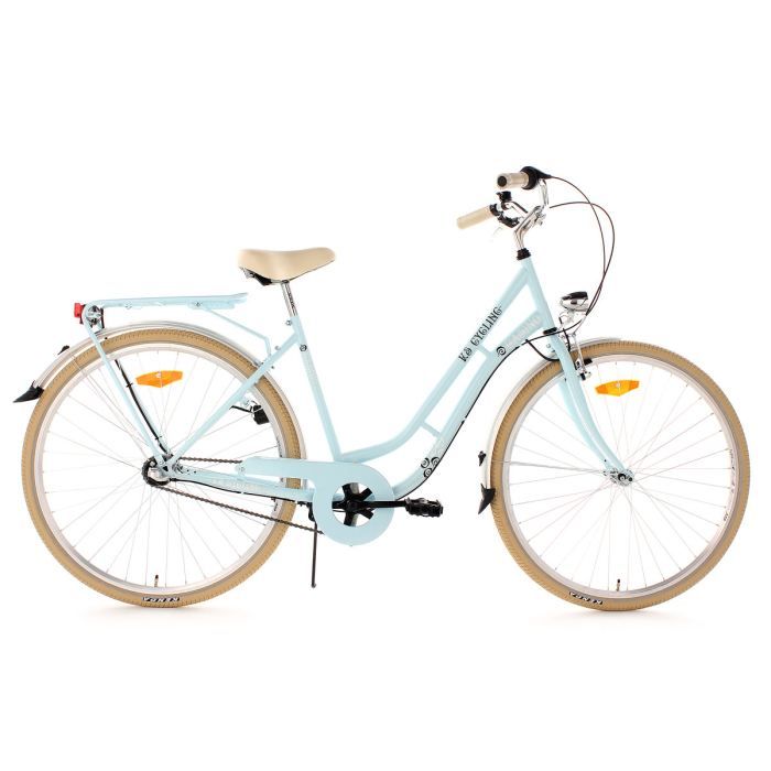 Vélo de ville femme 28'' 3 vitesses Casino bleu TC 54 cm KS Cycling