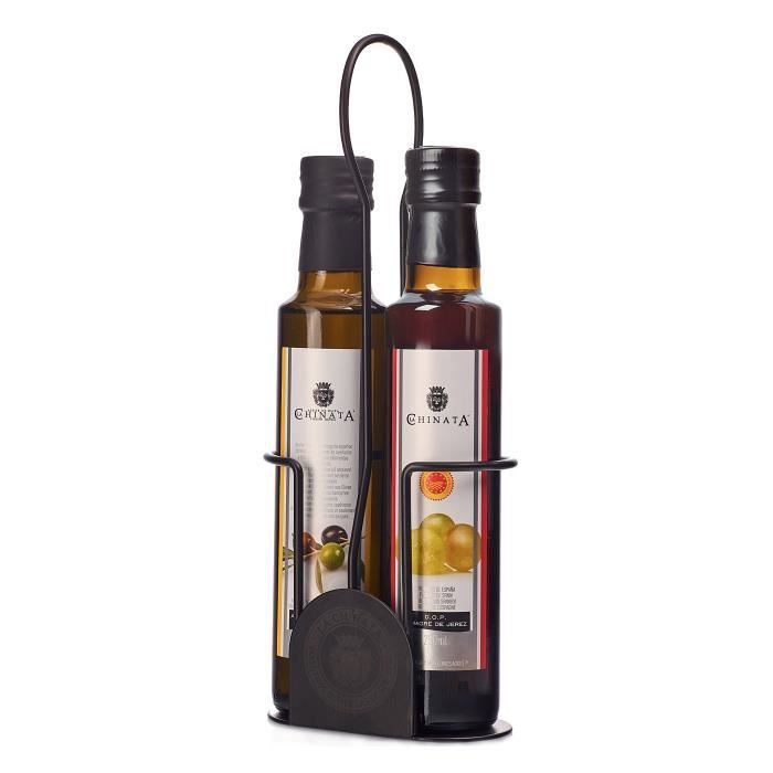 Ensemble huile d'olive et vinaigre (métal) - La Chinata (2 x 250 ml)