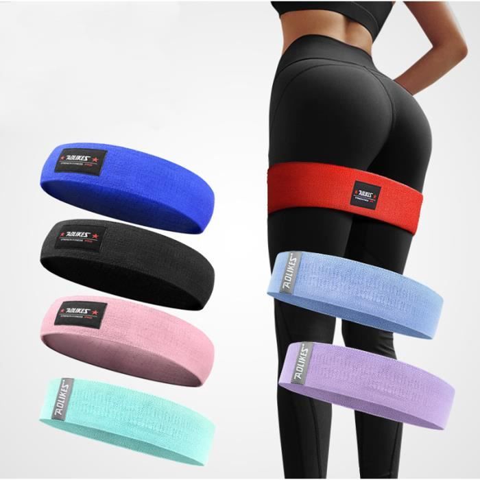 Bande de Resistance - Loop Bande Latex Fitness Équipement d'Exercices pour Musculation Pilates Squat Sport avec sac en filet Bleu XL
