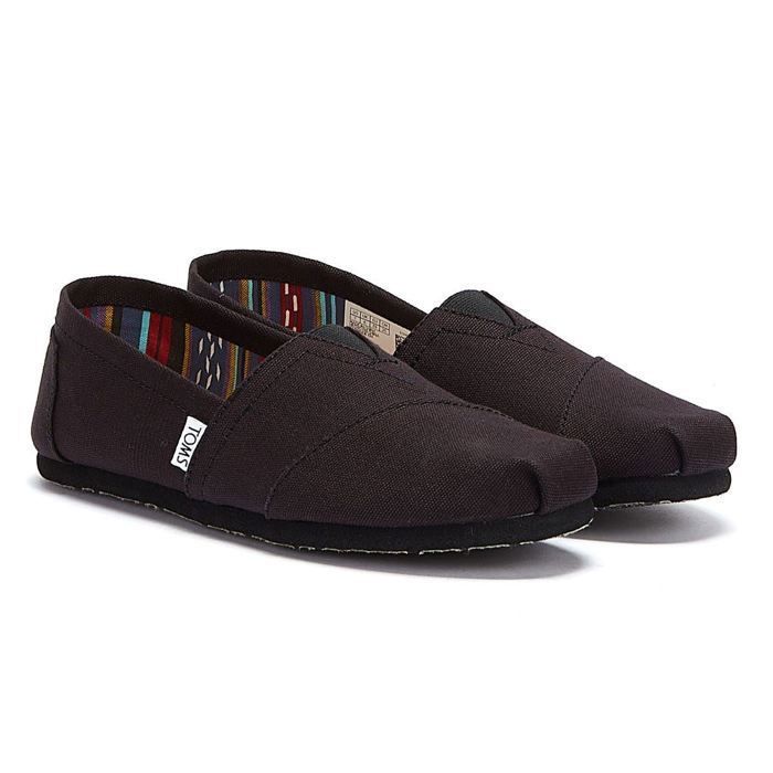 Toms Mocassins CANVAS HEREN Noir