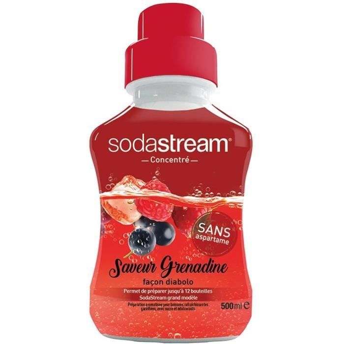 SODASTREAM Sirop concentré - 500 ml - Grenadine