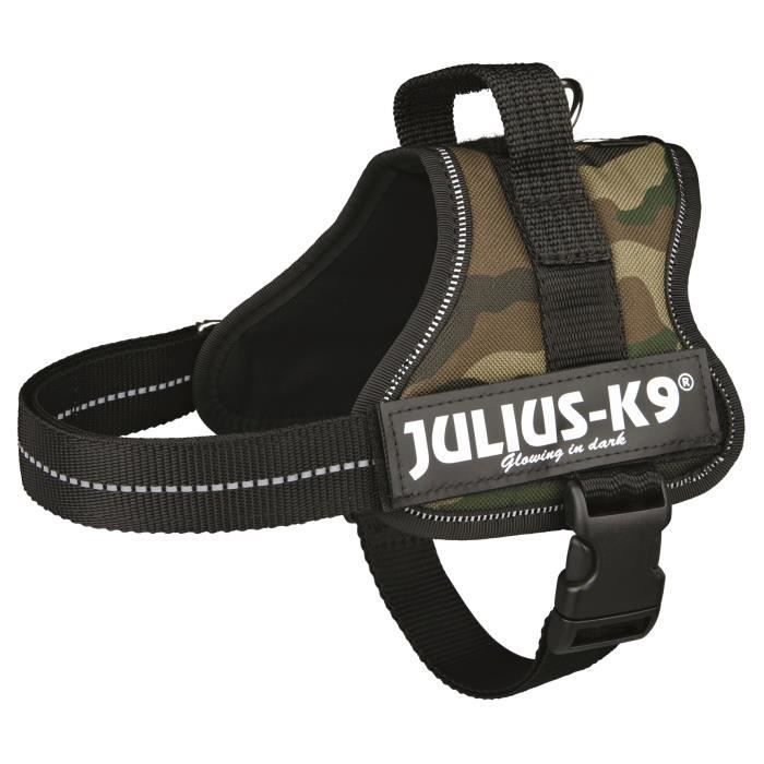 Harnais Power Julius-K9 - Mini - M : 51-67 cm-28 mm - Camouflage - Pour chien