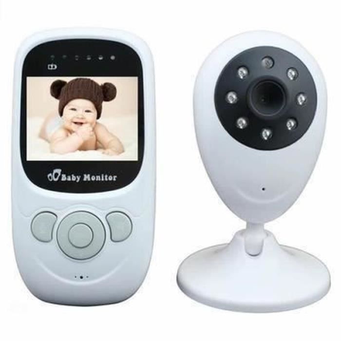 DX19825-Sopear BabyPhone vidéo Multifonctions 2.4 pouces écran couleur vidéo sans fil 2.4GHz MP3 Baby Monitor Ecoute bébé vidéo