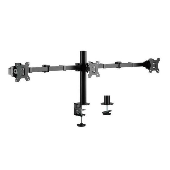 Support ecran – fixation ecran Logilink – BP0107 – Monitorhalterung 3-fach 17 27 Armlänge verstellb.