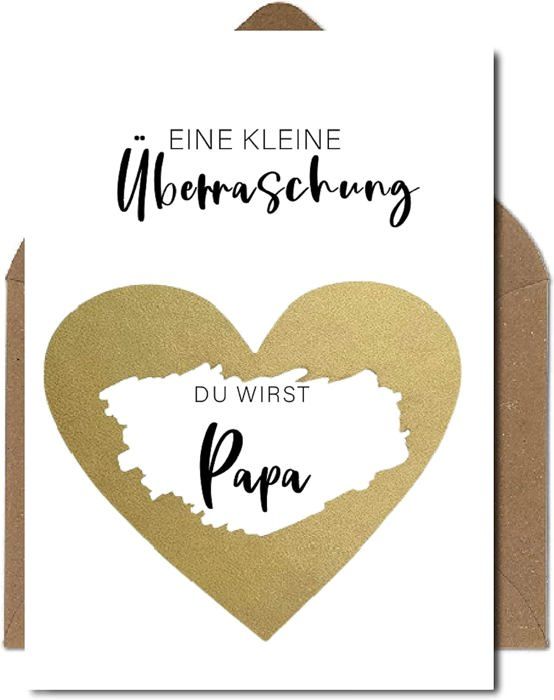 Du Wirst Ein Toller Papa Sein Sprüche The Life Barn Carte À Gratter « Du Wirst Papa »-Carte Surprise Pour