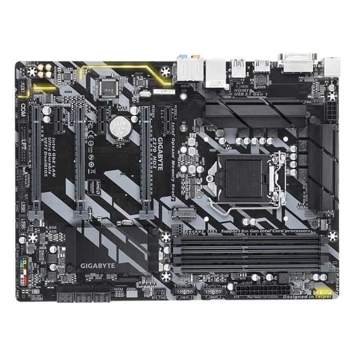 Carte mère GIGABYTE Z370 HD3 Intel Z370 Socket LGA1151 4xDDR4 SDRAM 64GB ATX - Gigabyte