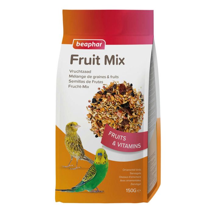 Graines pour Oiseaux - BEAPHAR - Fruit Mix - Mélange de graines et fruits - 150 g - Complément nutritionnel
